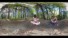 Yanks VR Sexy Turquoise Masturbating Outdoors In 3D Video Thumb