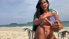 CHAT PRIVADO AO VIVO NA PRAIA- EXIBICIONISMO EM PUBLICO / Renatinha Mello Thumb