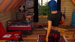 Being A DIK #82 - Hot Busty Blue Hair Grunge Girl Gives Me A Juicy Handjob In Her Room Thumb