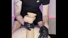 Alpha-Master: Dom uses huge dildo on his sub&#039_s ass who&#039_s in chastity Thumb