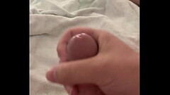 Cumming on my Lunch Thumb