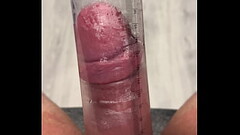 Foreskin dick pumped Thumb