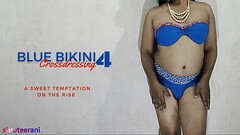 BLUE BIKINI PART 4 - CROSSDRESSING BY INDIAN SHEMALE Thumb